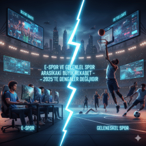 E-Spor ve Geleneksel Spor Arasındaki Büyük Rekabet – 2025’te Dengeler Değişiyor🏆
